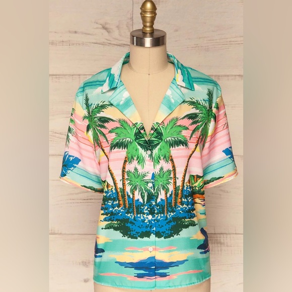 Flying‎ Tomato Hawaiian Shirt Size Small - Picture 1 of 8